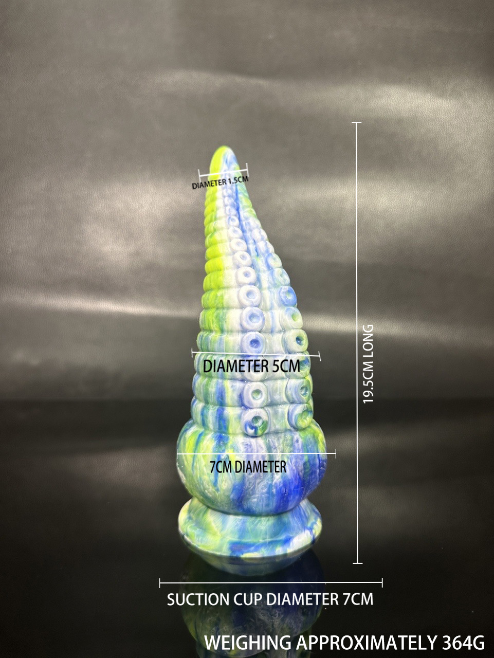 Colorful Octopus Tentacle Silicone Anal Plug, Special-Shaped Adult Toy — detail image 27