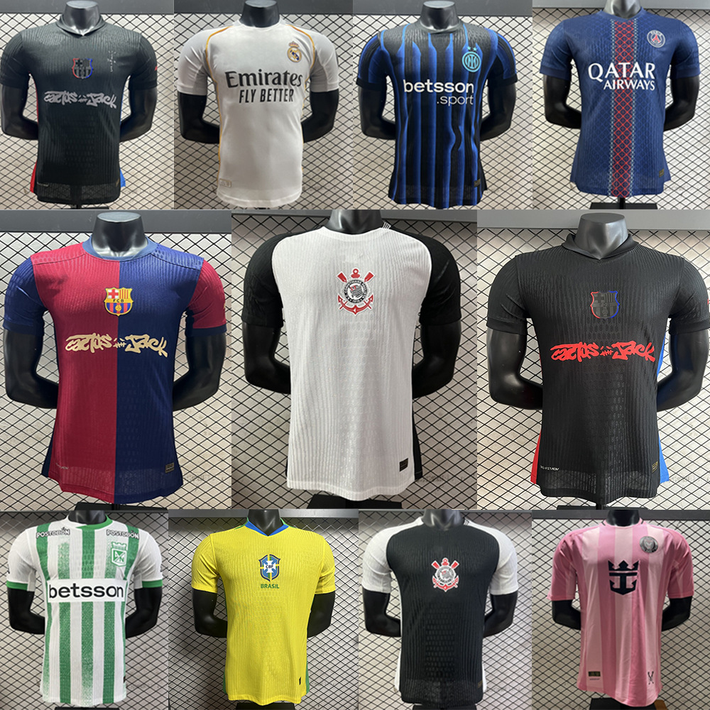 2526 Club Barcelona Inter de Madrid Real Madrid Colin Miami Barcelona camiseta local y visitante uniforme de fútbol brasileño