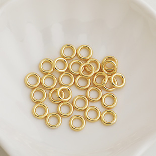 14K����ɫ�A�h�]��Ȧ 8mm��Ȧ�ܭh����B��Ȧ����diy��β���Ʒ