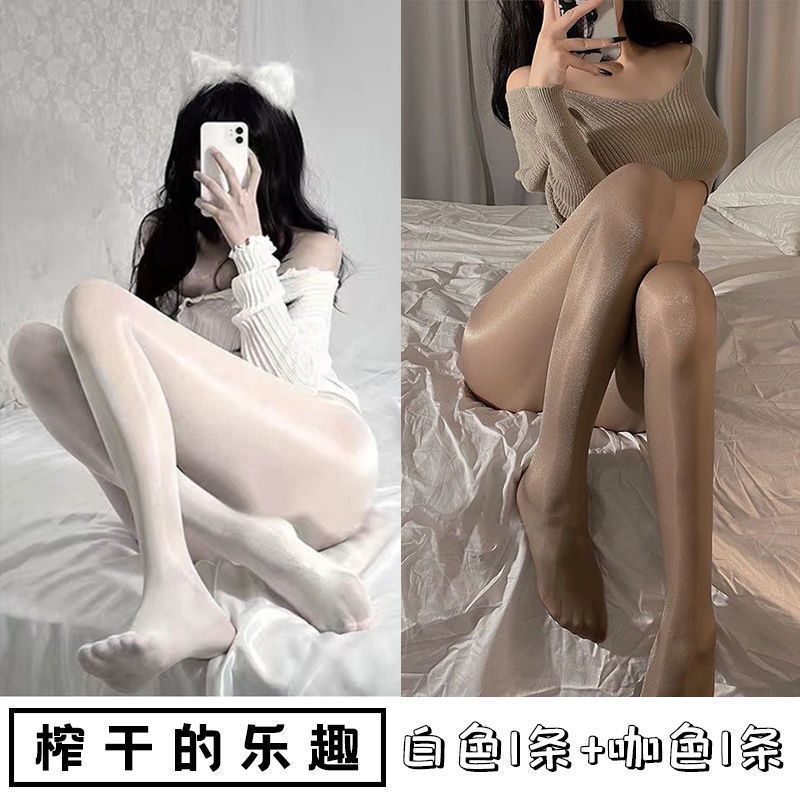G珠光丝袜女黑丝亮晶晶白丝光超薄夏季超薄瘦腿美肤袜灰色连裤袜|undefined