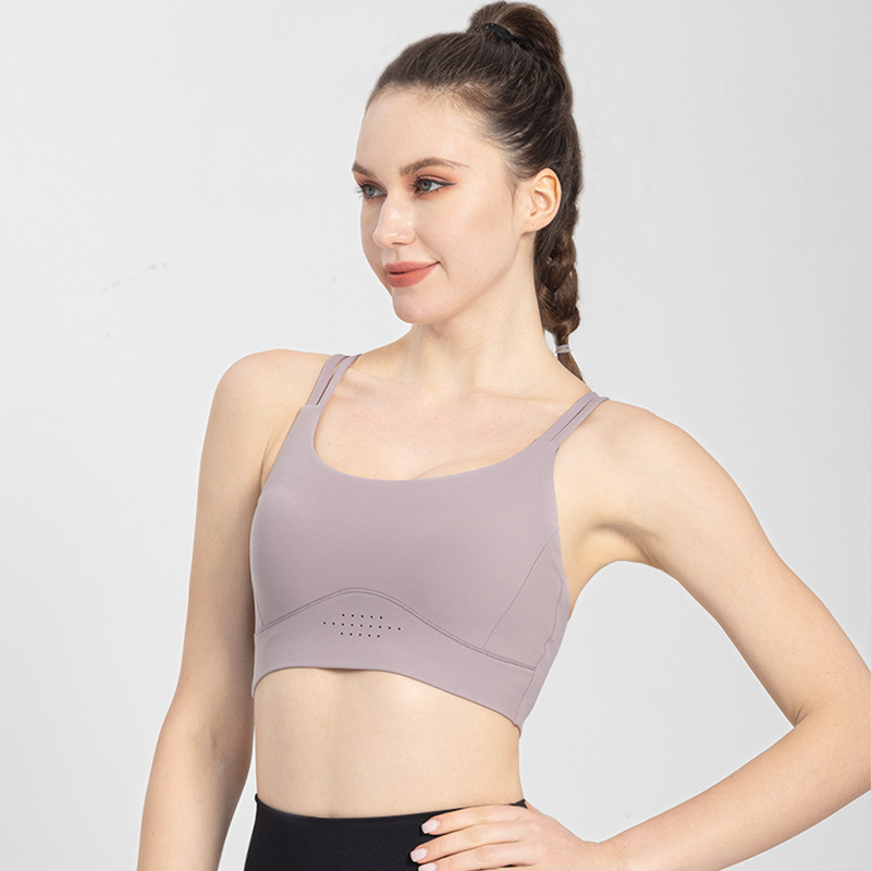 Cross-Back High-Intensity Shockproof Sports Bra Breathable Quick-Dry Fitness Vest for Women Yoga Bra for Girls Cross-Back High-Intensity Shockproof Sports Bra Breathable Quick-Dry Fitness Vest for Women Yoga Bra for Girls
