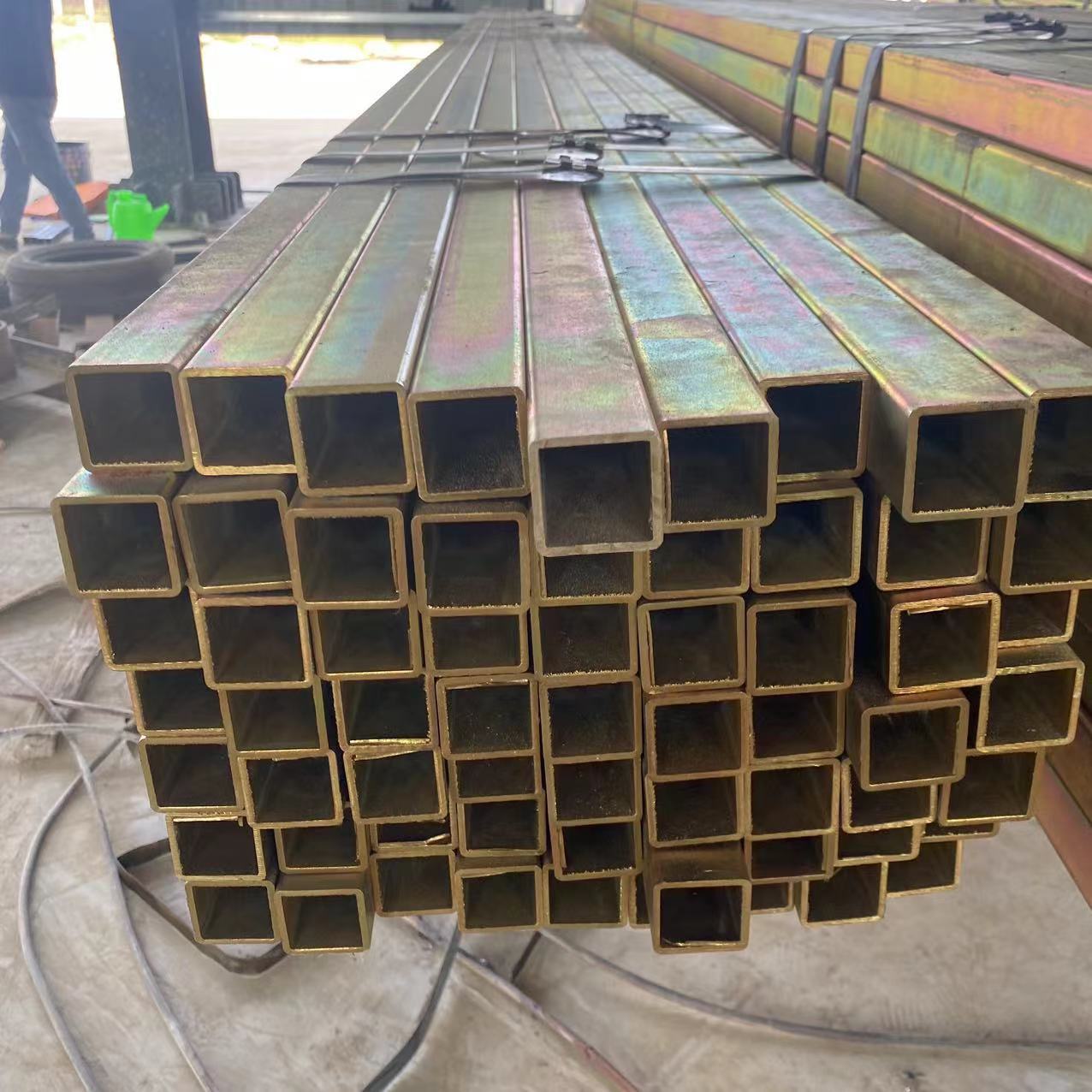 Ingeniería de decoración de edificios, resistencia a terremotos, a prueba de óxido, tubo cuadrado galvanizado en caliente, tubo cuadrado de muebles, tubo cuadrado sin costura, tubo cuadrado galvanizado en frío