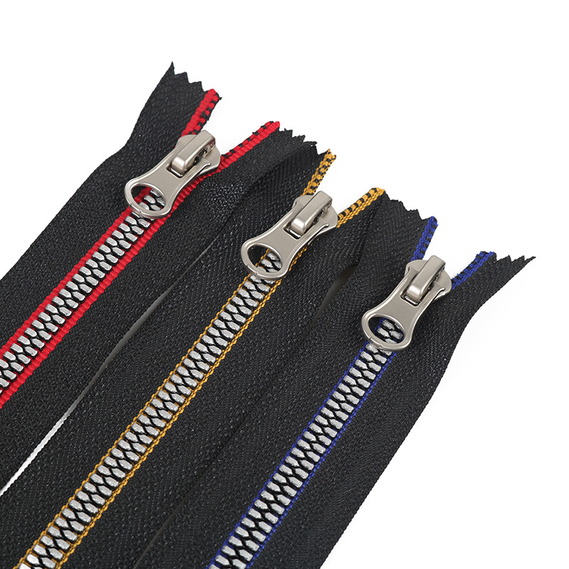 工厂批发3#5#8#号银色齿树脂拉链玉米牙闭尾拉锁口袋箱包拉链条