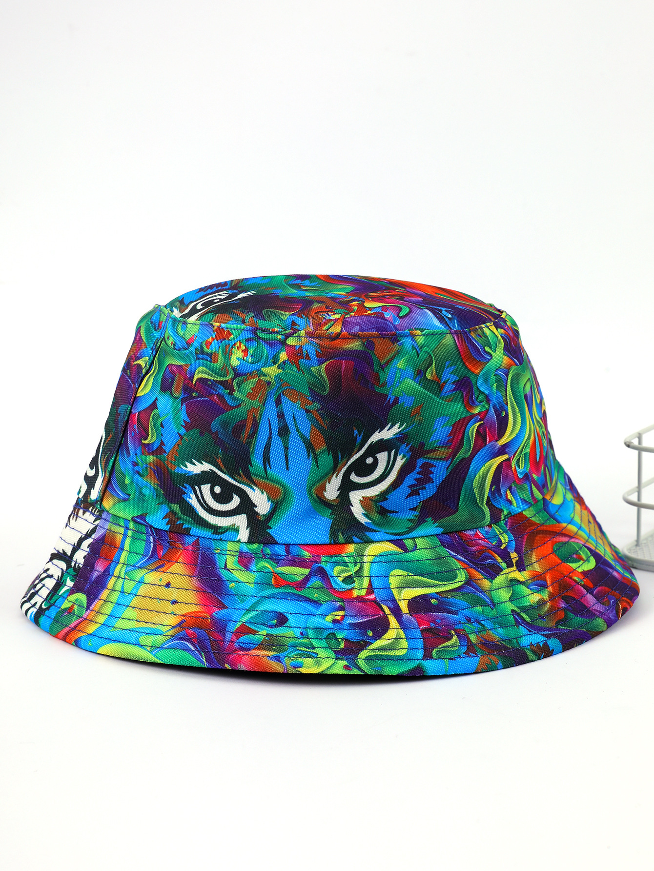 La nueva planta de impresión patrón pescador sombrero niños primavera y verano al aire libre sombrero protector solar gorra macho