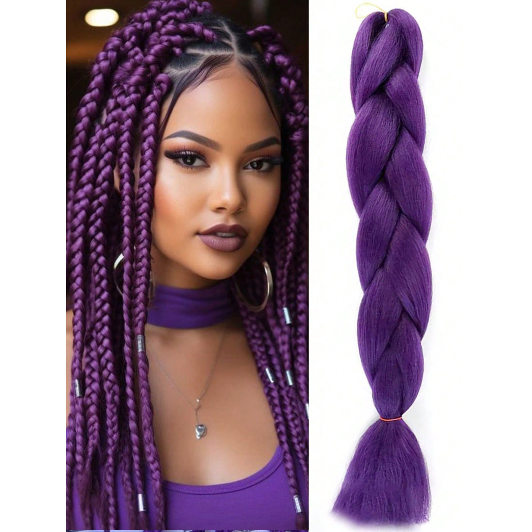 Peruca de comercio exterior gran trenza color gradiente africano gran trenza fibra química de alta temperatura seda trenza pelucina trenzada extensión de pelo