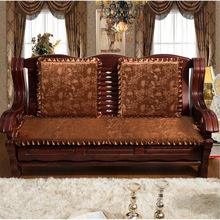 沙发垫冬季加绒可拆洗加厚红实木沙发垫子座长椅子中式海绵坐垫