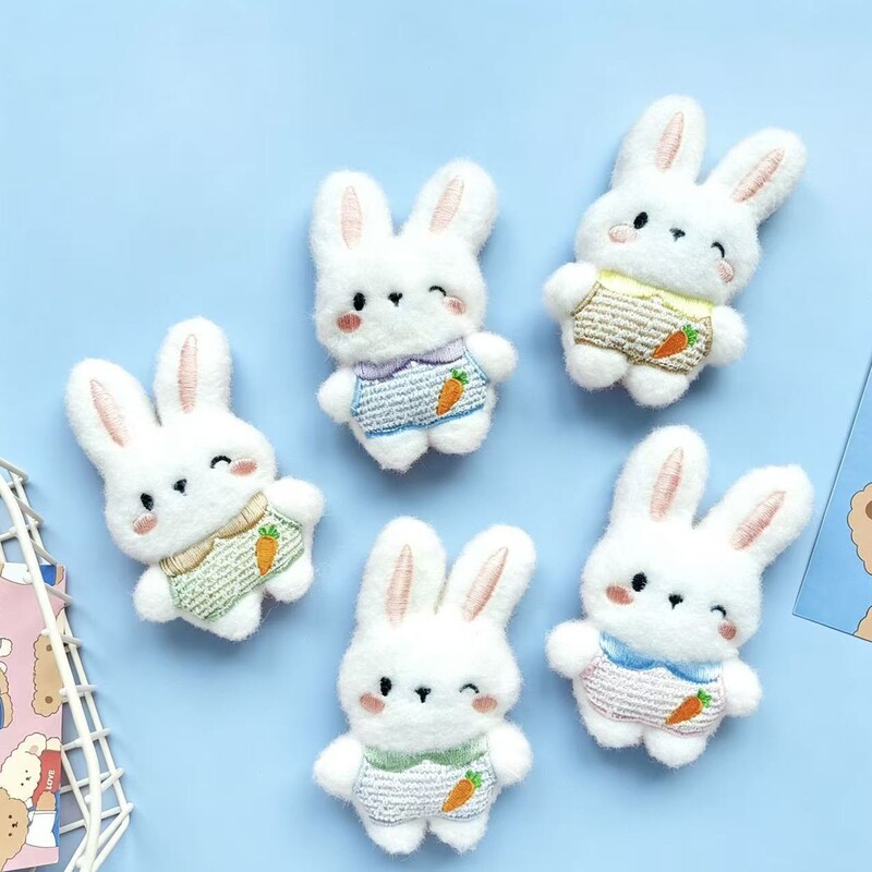 Cartoon Plush Cute Little Rabbit Doll Accessories Original Soft and Adorable Full-Body Rabbit Girl Heart Bag Brooch Toy Cartoon Plush Cute Little Rabbit Doll Accessories Original Soft and Adorable Full-Body Rabbit Girl Heart Bag Brooch Toy