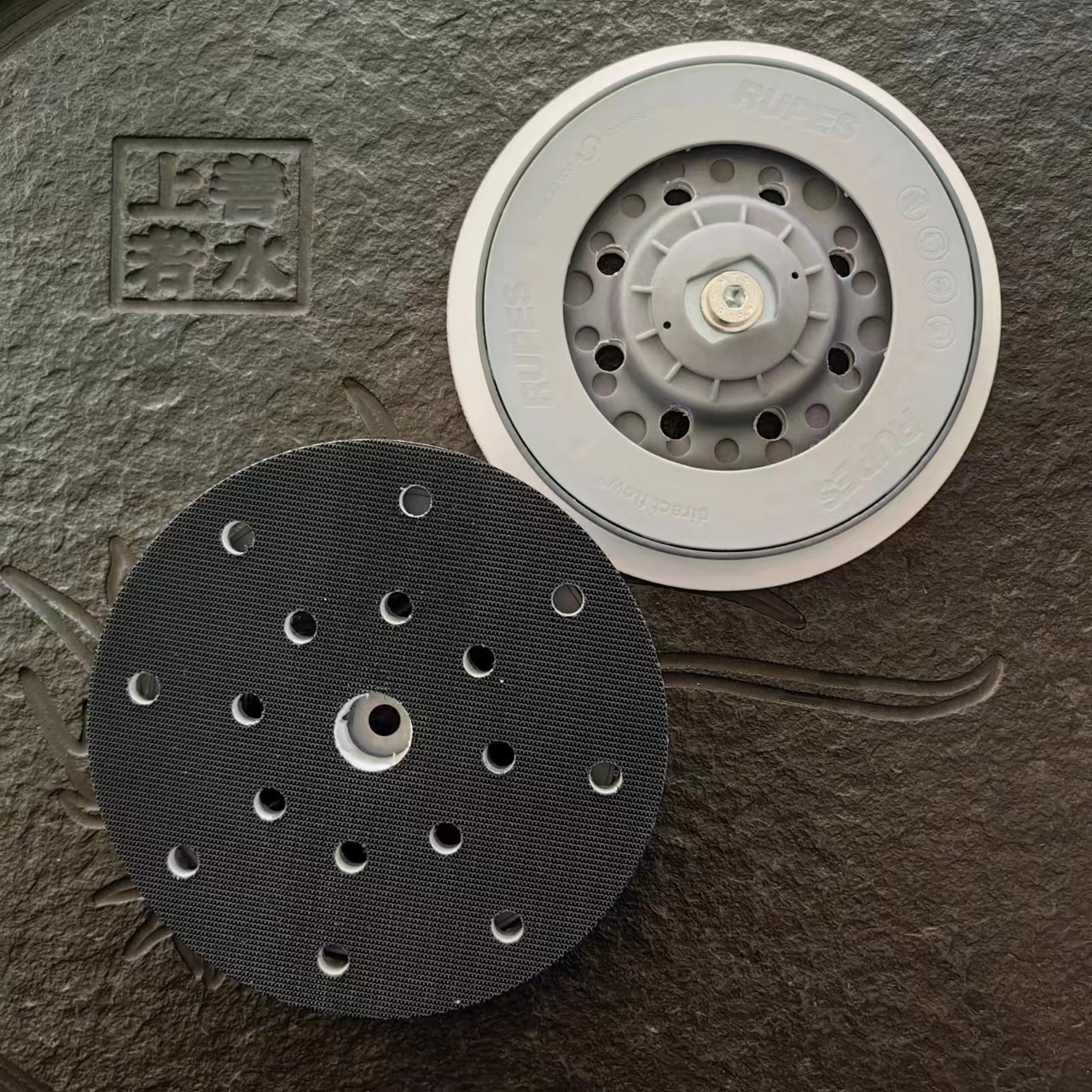 기존 LUBESI 연삭 패드 6 인치 건식 연삭 디스크 LUBES 전기 공압 연삭기 연삭 디스크 트레이 사포 디스크