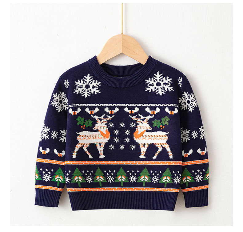 Weihnachten Mode Elch Stricken Hoodies & Pullover display picture 3