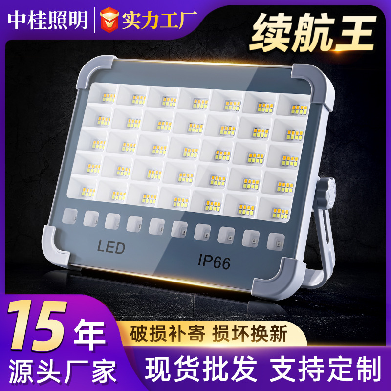 Lámpara Solar Impermeable para Exteriores, Iluminación para Puestos de Mercado Nocturno, Farola, Luz Portátil Móvil para Cortes de Energía, Emergencias y Camping