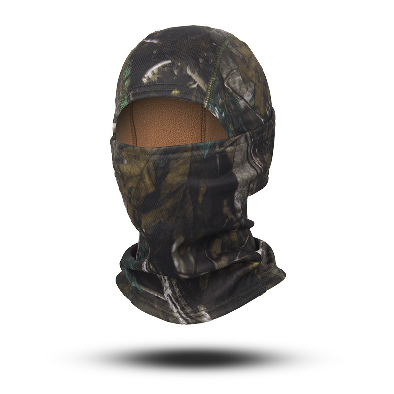 Cuello de camuflaje, casco de ciclismo de verano, pañuelo frío, babero a prueba de polvo, protector solar para hombres, máscara de pesca, cubierta facial