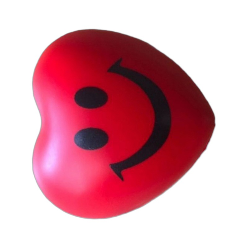 Envío gratuito pu esponja bola de espuma sólida melocotón corazón bola impresión donación de sangre amor Bola de juguete