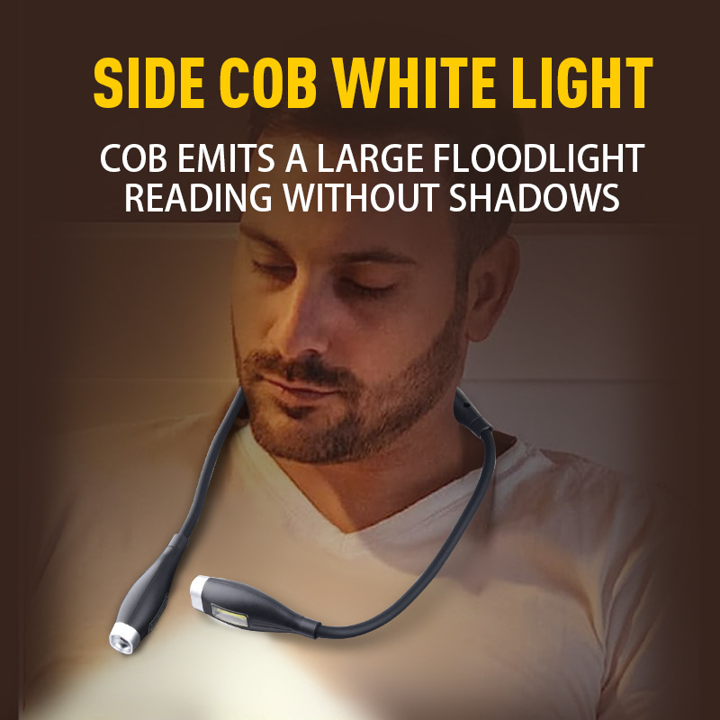 Lámpara colgante portátil, protección ocular para estudiantes, luz de lectura led, luz de lectura portátil, carga USB, luz LED de noche al aire libre image 3