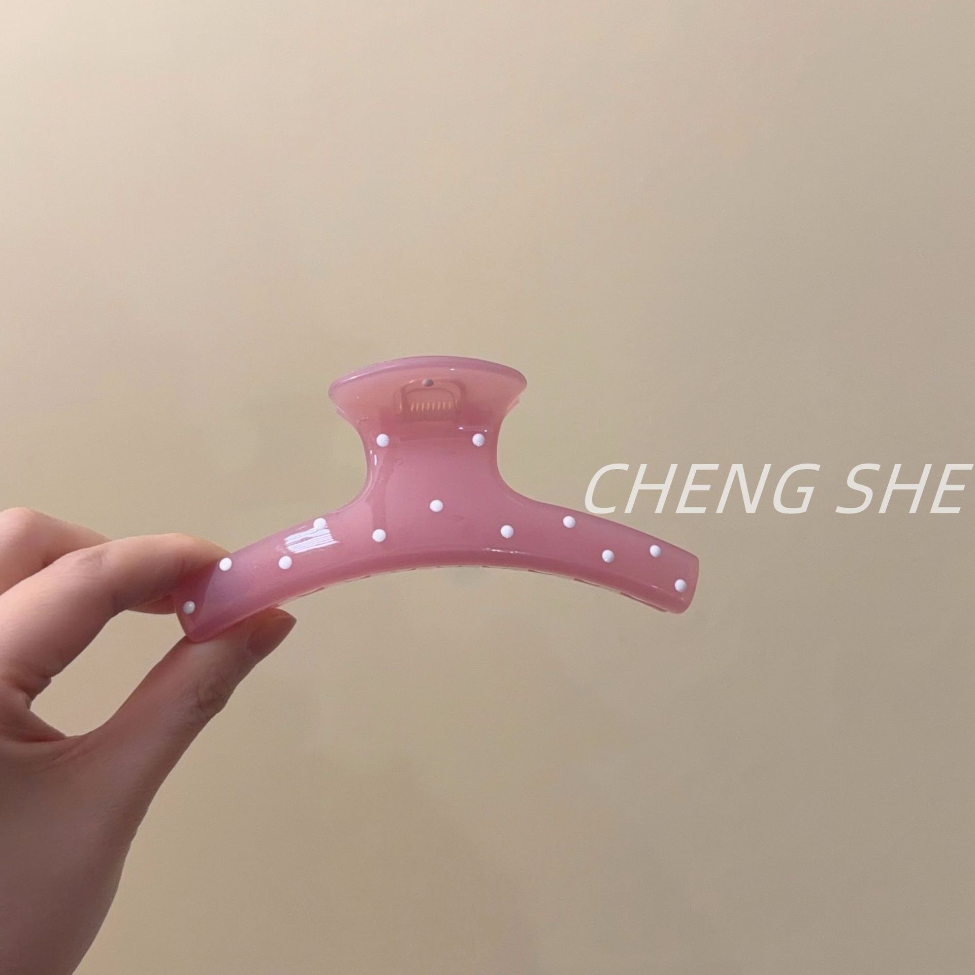 Jelly powder polka dot clothes hanger