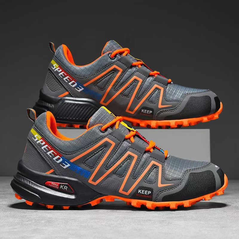 Outdoor Hiking Shoes for Men, Non-Slip, Breathable, Casual Hiking Shoes, Soft-Soled, Wear-Resistant, Hiking and Cycling Shoes, Sports Travel Shoes