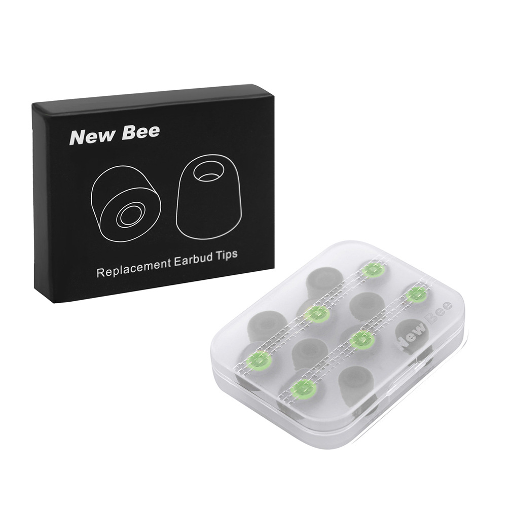 Cubierta de auriculares de silicona especial transfronteriza tapones de esponja de memoria de rebote lento con caja de almacenamiento en la oreja auricular de reducción de ruido