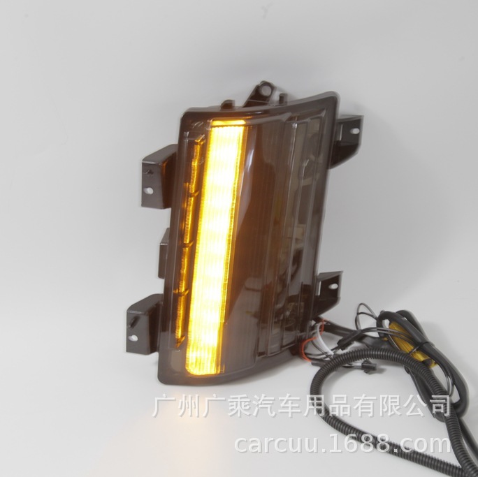Aplicable a 18 - 21 Jeep Wrangler JL rueda de ceja luz lateral luz de corriente luz de dirección deportiva luz diurna