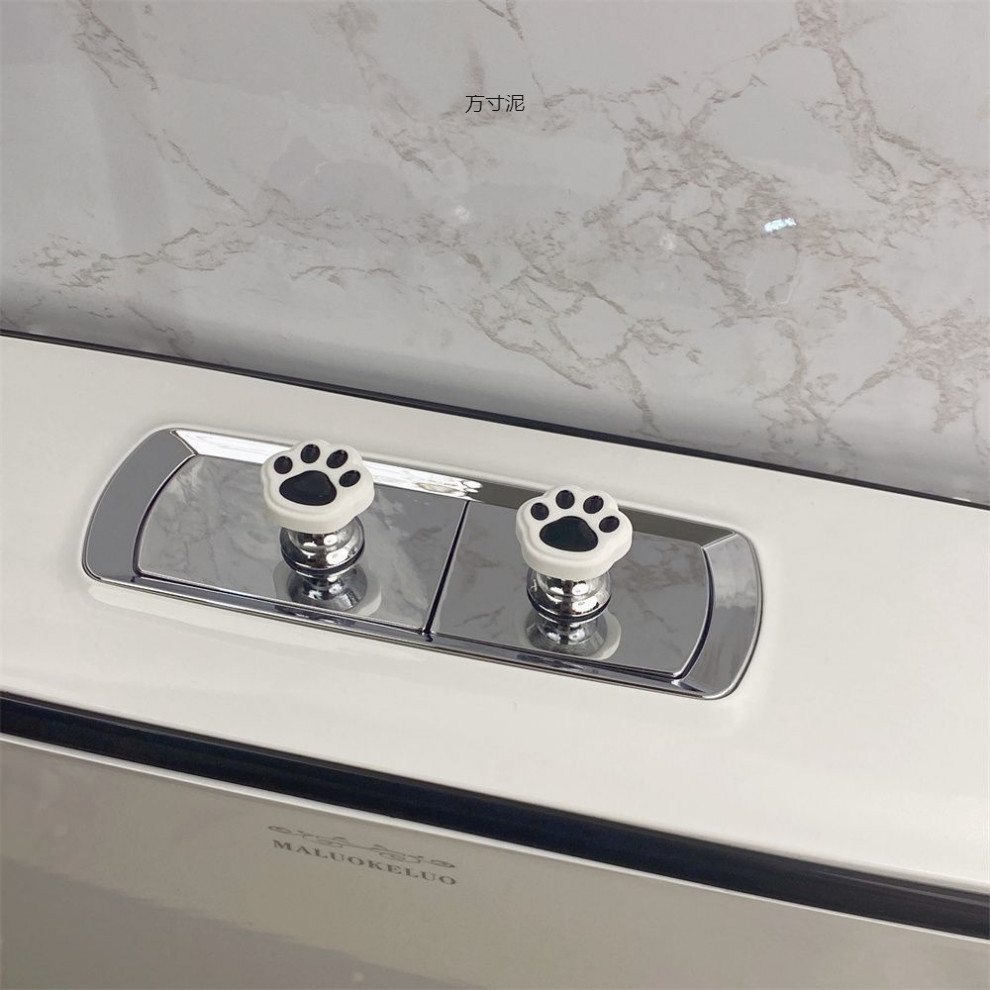 Toilet press cat paw nail art nail unblocking special water tank button auxiliary key bathroom flush switch wholesale details Picture