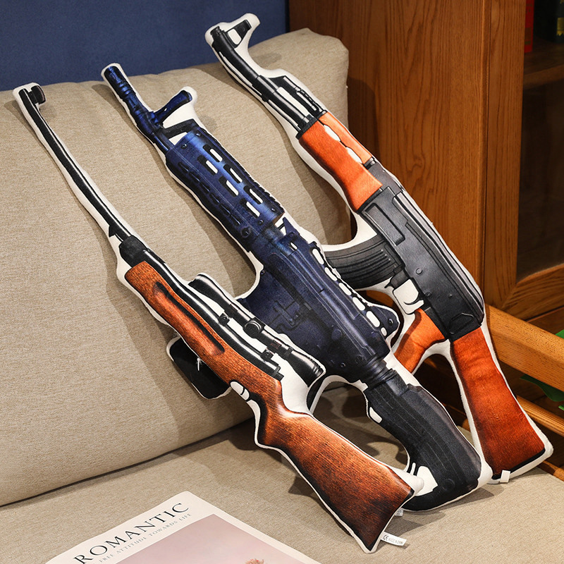 Nuevos productos de simulación de armas de fuego 98K muñecas de armas de fuego muñecas de peluche almohada creativa divertida comer pollo juego prop lotes