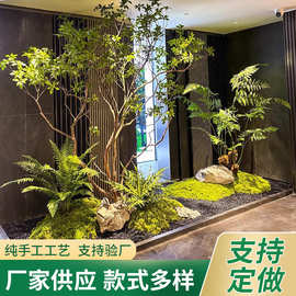 厂家批发马醉木绿植造景套装室内外橱窗装饰景观树榕树假仿真花