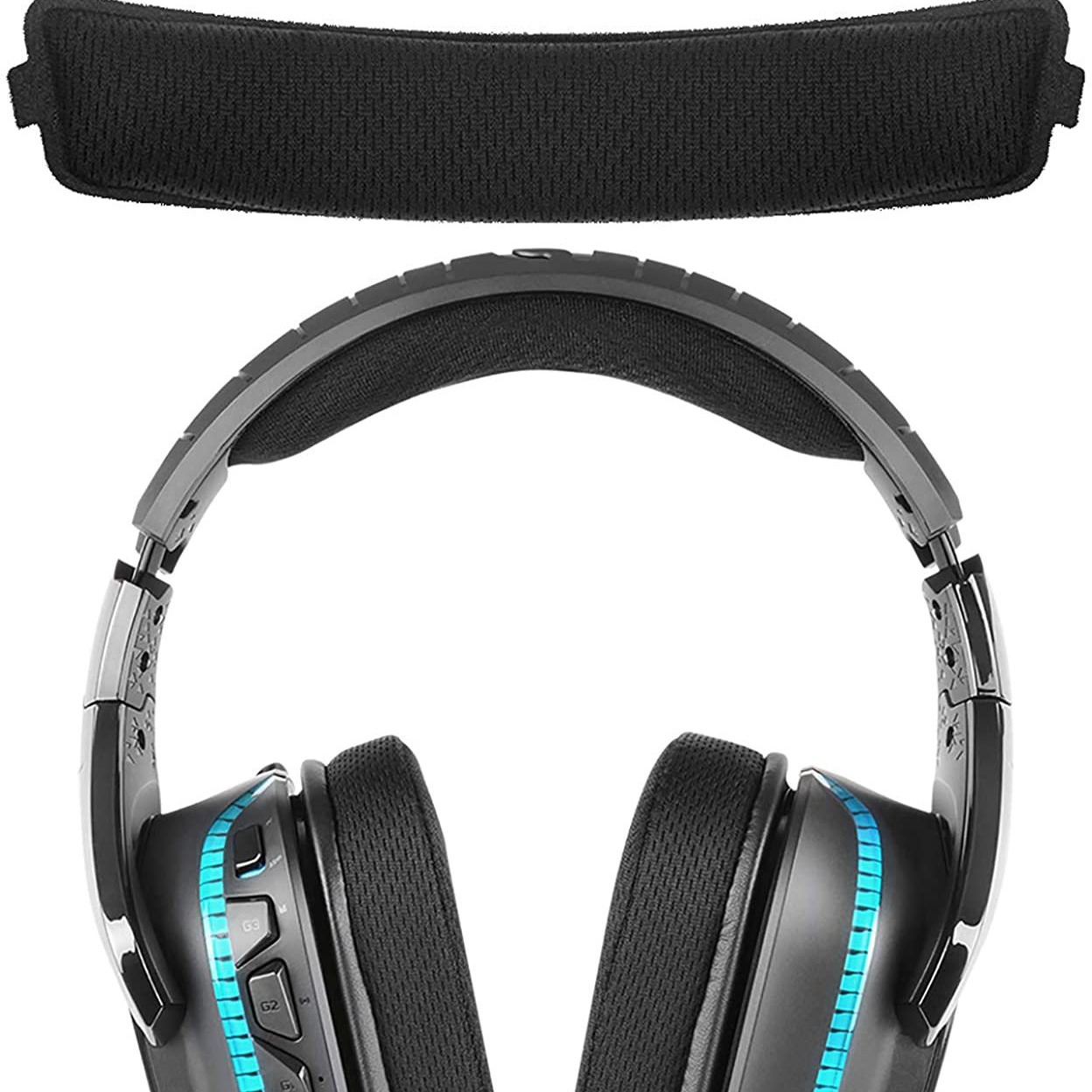 Estrictamente seleccionado para Logitech G633 G933 orejeras cubierta de esponja cubierta de oído orejeras de algodón malla