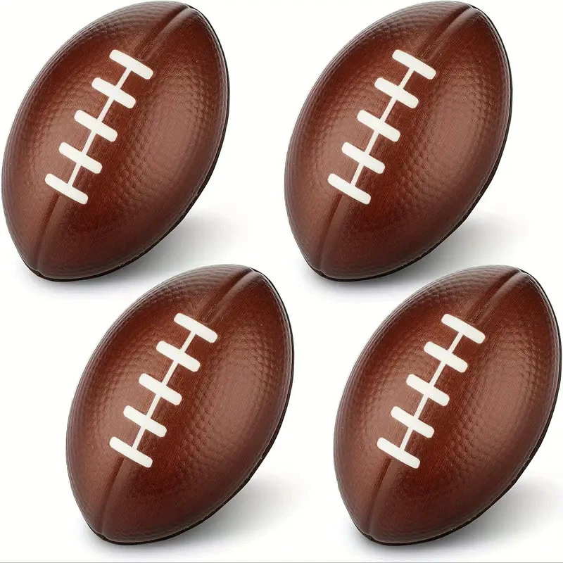 Губка 9cmPU пенистый мяч эластичная распаковка мяч британский американский кофе футбол вентиляция экструдированный мяч игрушка