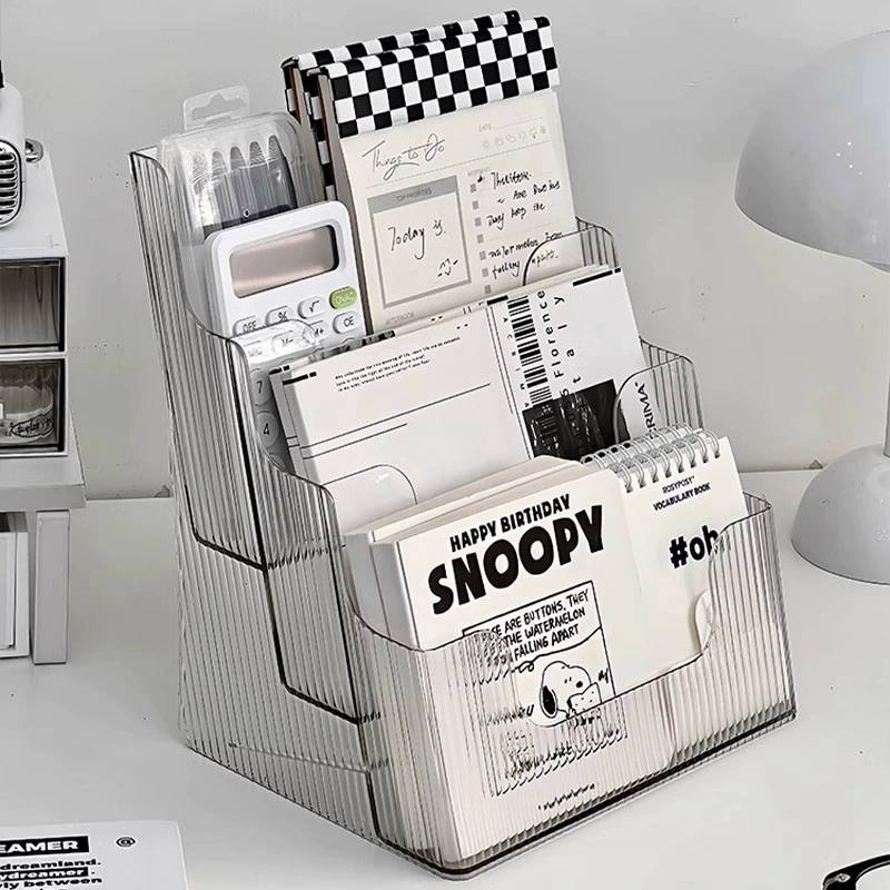 Настольная книжная полка, детская коробка для хранения книг с картинками, настольная стойка для хранения средств по уходу за кожей, акриловая прозрачная