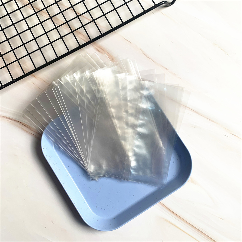 Venta al por mayor bolsa de pastel de Luna transparente sin color impresión embalaje bolsa yema de huevo plástico crujiente nieve bolsa de embalaje 100