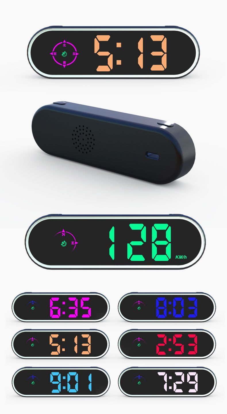 Car-mounted electronic dog head-up display with voice broadcast and Beidou car warning system