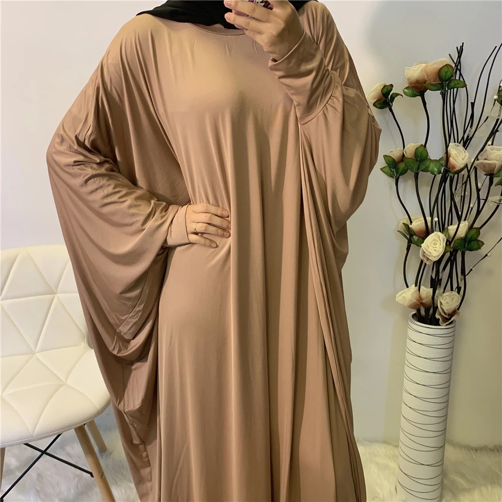 Women's Clothing Effortless Batwing Sleeve Dress, Solid Color Casual Shift Dress For Women_ecoleips.com