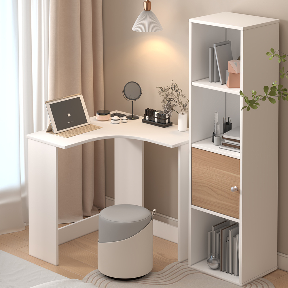 Escritorio esquinero para estudio, escritorio de escritura, escritorio de computadora para esquina de pared, escritorio simple para uso doméstico, escritorio esquinero para apartamento pequeño, mesa en forma de L.