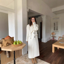 2025秋冬新款进口秘鲁面料气质百搭高级感韩版长款双面羊毛大衣