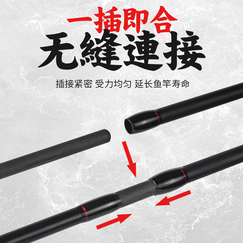 Pool blade carbon lure rod, straight gun handle set, ML tune, cocked black fish, mandarin fish, bass fish rod, fishing rod wholesale
