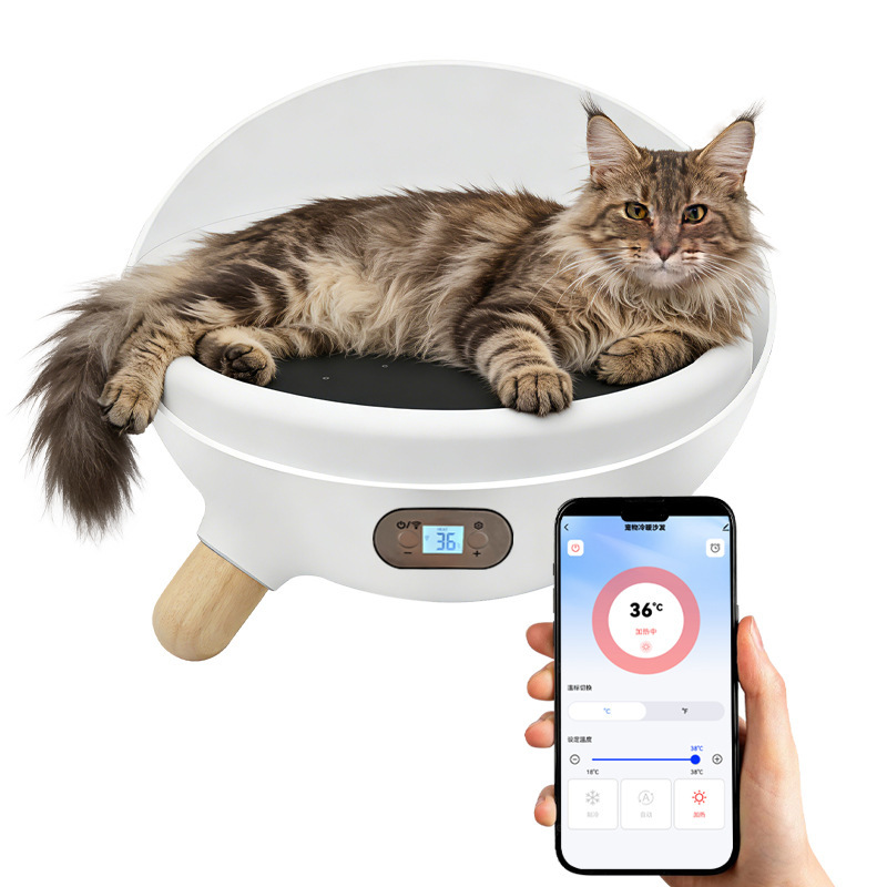 Smart Pet Cat Bed with Automatic Timing, Constant Temperature Heating and Cooling, and App Control, Suitable for Small Dogs Smart Pet Cat Bed with Automatic Timing, Constant Temperature Heating and Cooling, and App Control, Suitable for Small Dogs