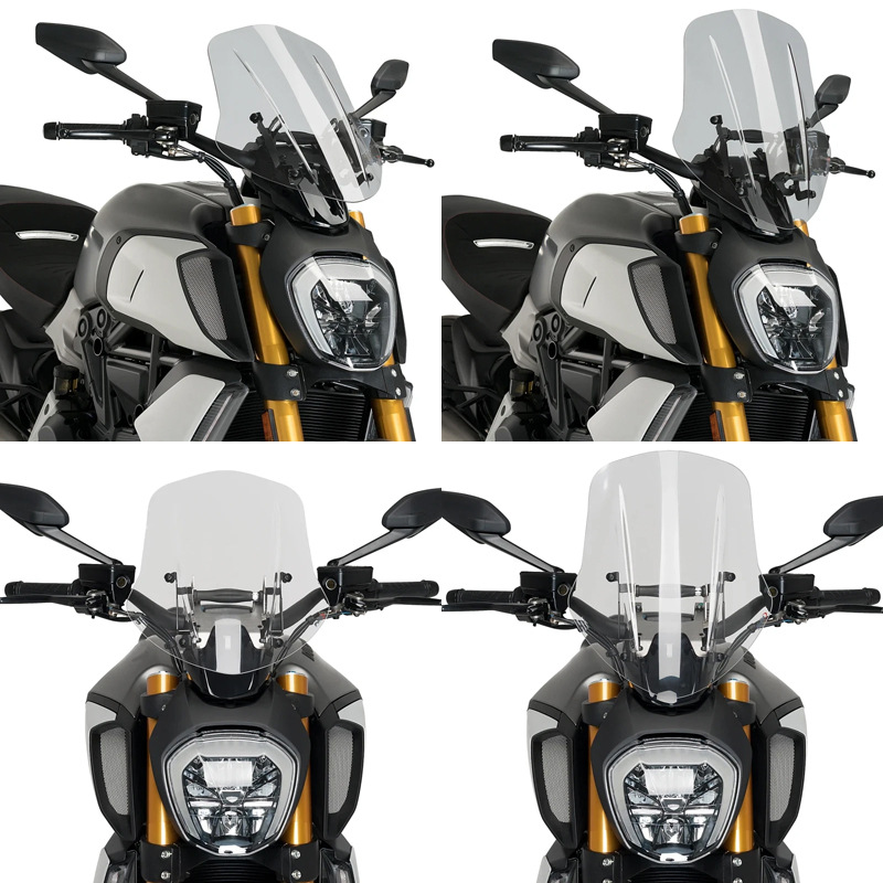 Suitable for Ducati Diavel 1260/S 19-23 Adjustable Front Windshield