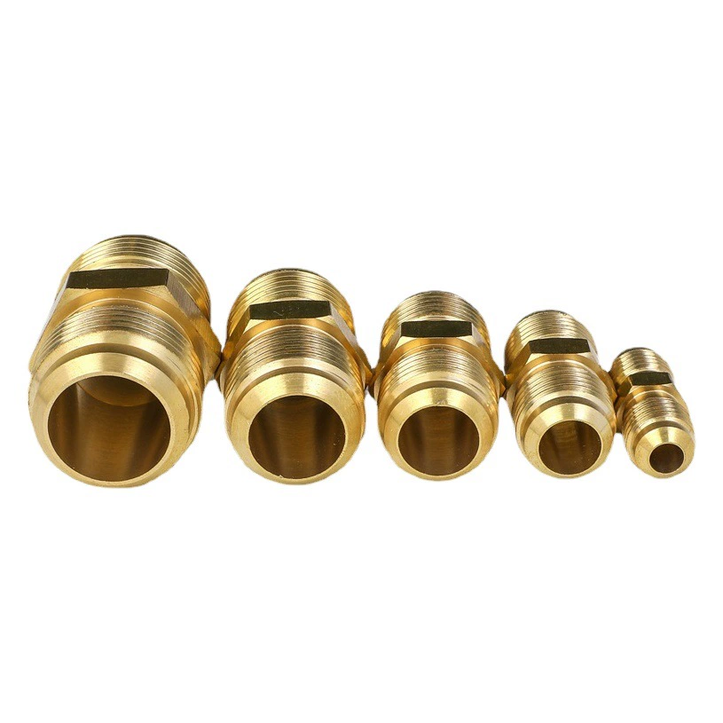 Заводское прямое соединение медных труб, латунное соединение, кондиционер, одно соединение, уменьшающее двуглавый провод, расширяющийся динамик