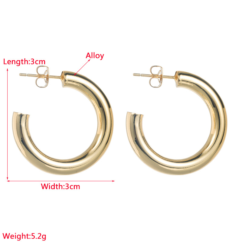 Fashion Geometric Alloy Plating Earrings display picture 1