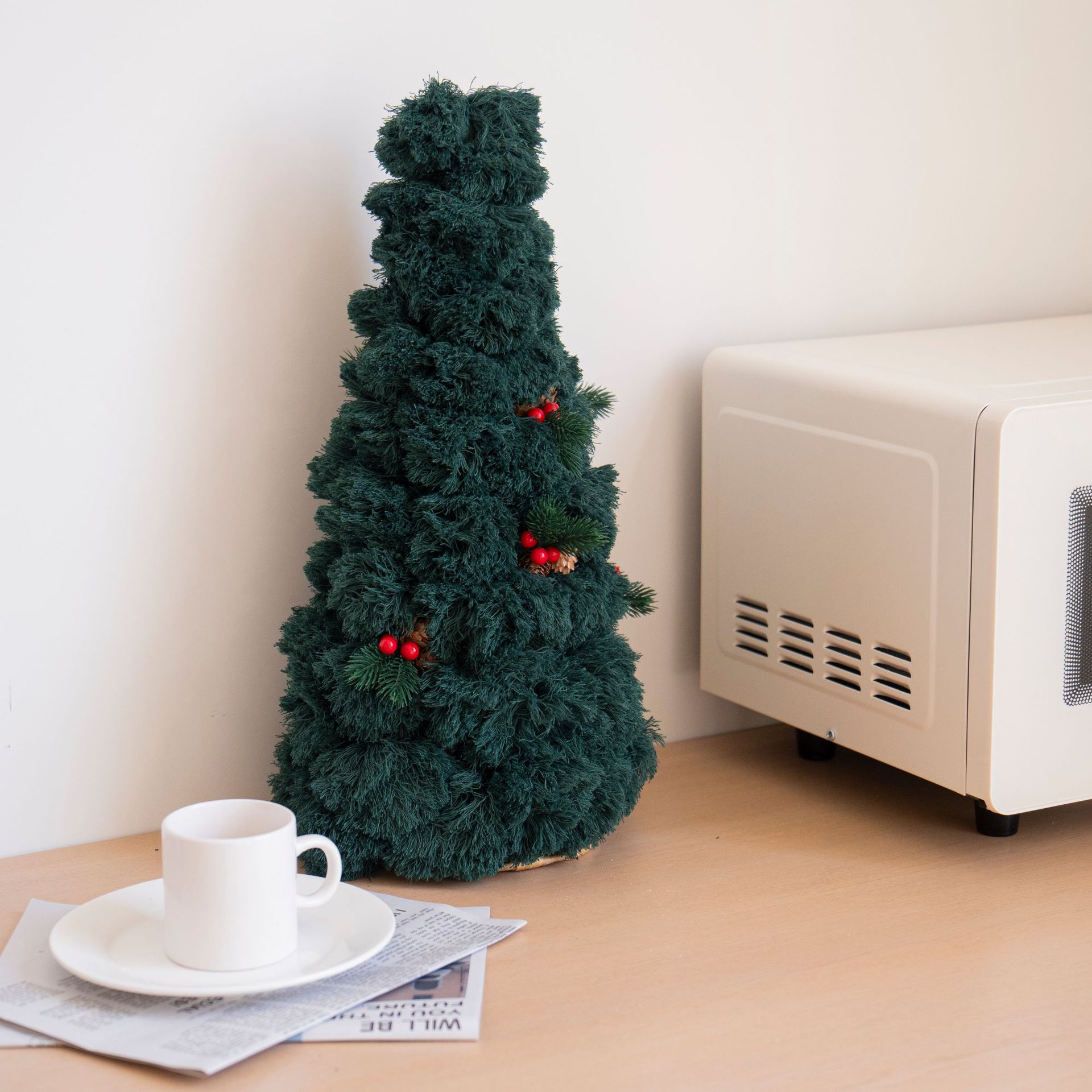 Mini árbol de Navidad base árbol de Navidad DIY material base calabaza grasa decoración artesanal decoración de atmósfera de Navidad doméstica