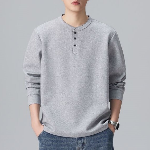 Shanggu Men's Wear 2026 New Spring and Autumn Long Sleeve T-Shirt Casual Men's Loose Fit Trendy Brand Men's Sweatshirt American Style Top