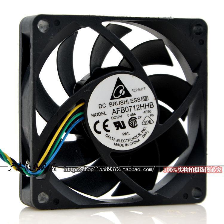 Delta 12V 0.45A AFB0712HHB-F00 7cm 7CM 7015 3-wire large air volume fan Delta 12V 0.45A AFB0712HHB-F00 7cm 7CM 7015 3-wire large air volume fan