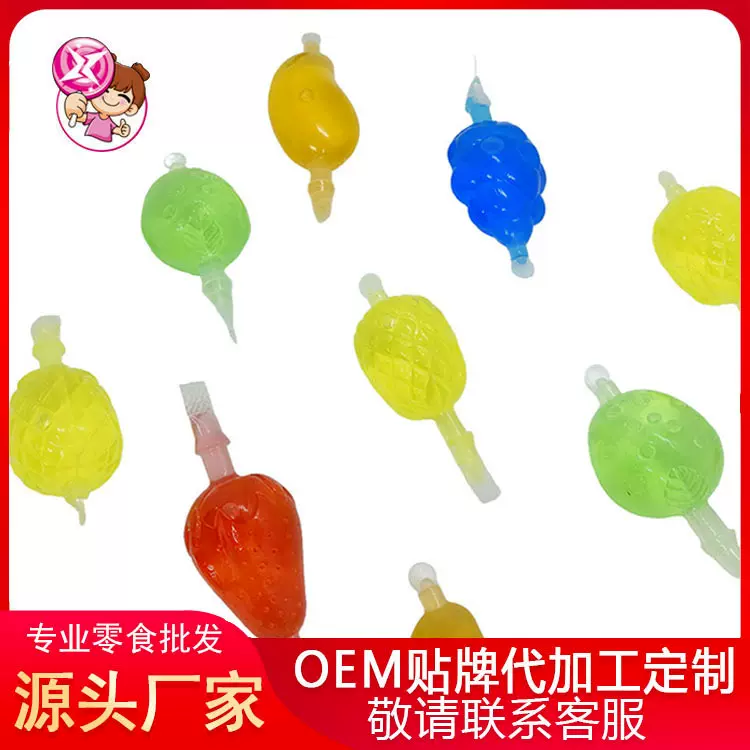 跨境直供混装果汁型果冻水果味果冻棒休闲小零食儿童小孩布丁食品