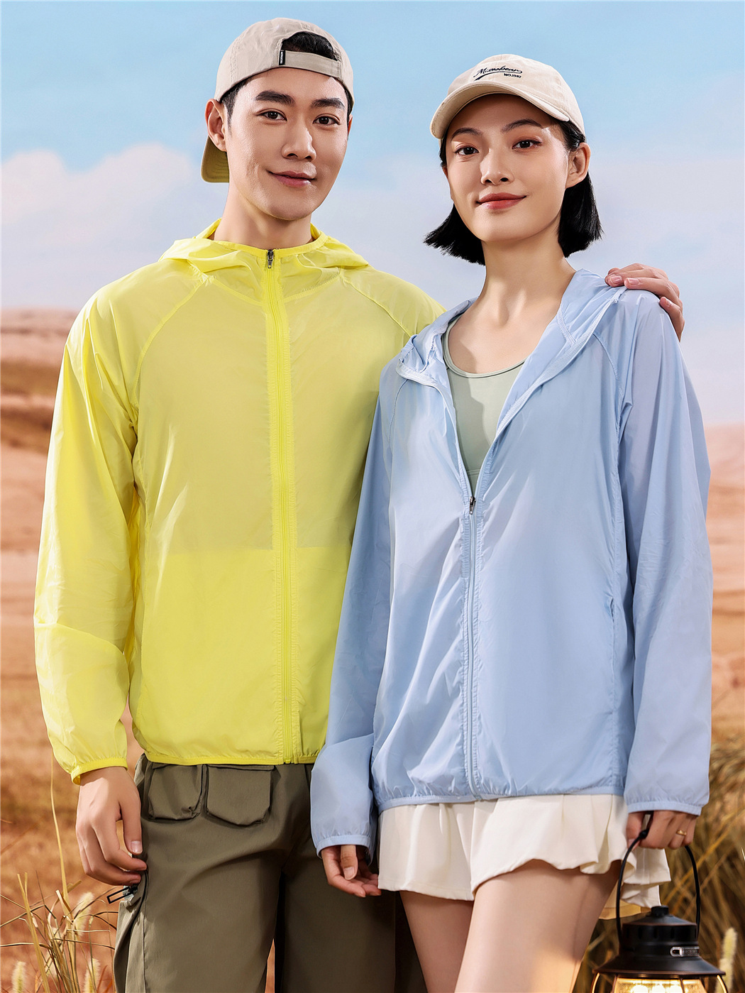 Light and thin breathable travel windbreaker for men and women