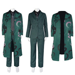 Gotham Season 5 Riddler Costume long coat Halloween cosplay costume factory wholesale
