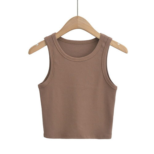 欧美ins弹力基础款工字背心女夏季新款修身显瘦百搭无袖上衣