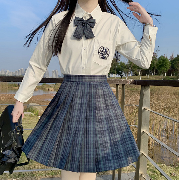 智贝主图_0海苔jk制服裙套装全套正版日系学院风半身裙格子