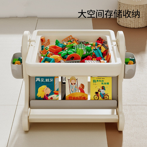 babyviva children's multi-functional building block table large particle puzzle game table boys and girls educational toy table