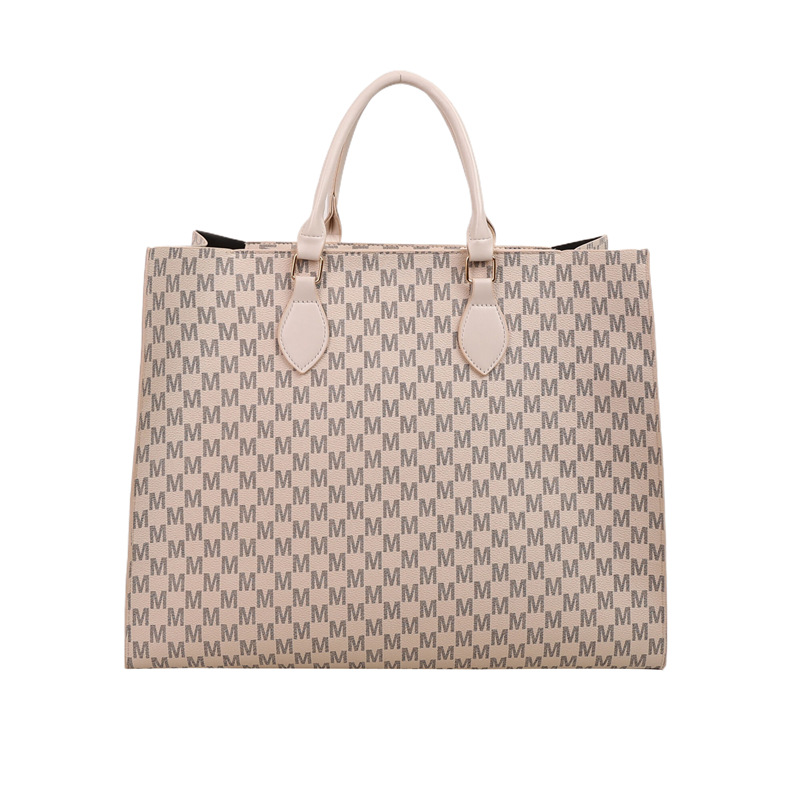 2024 nueva moda simple de gran capacidad impresión retro bolso de mano letras de marea portátil bolsa de mujer de viaje