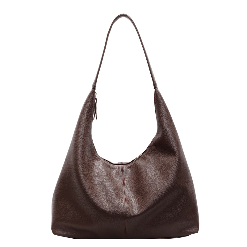Casual de cuero suave de gran capacidad bolso de brazo para mujeres 2024 nueva textura versátil bolso de hombro de alta calidad bolso de viaje de trabajo