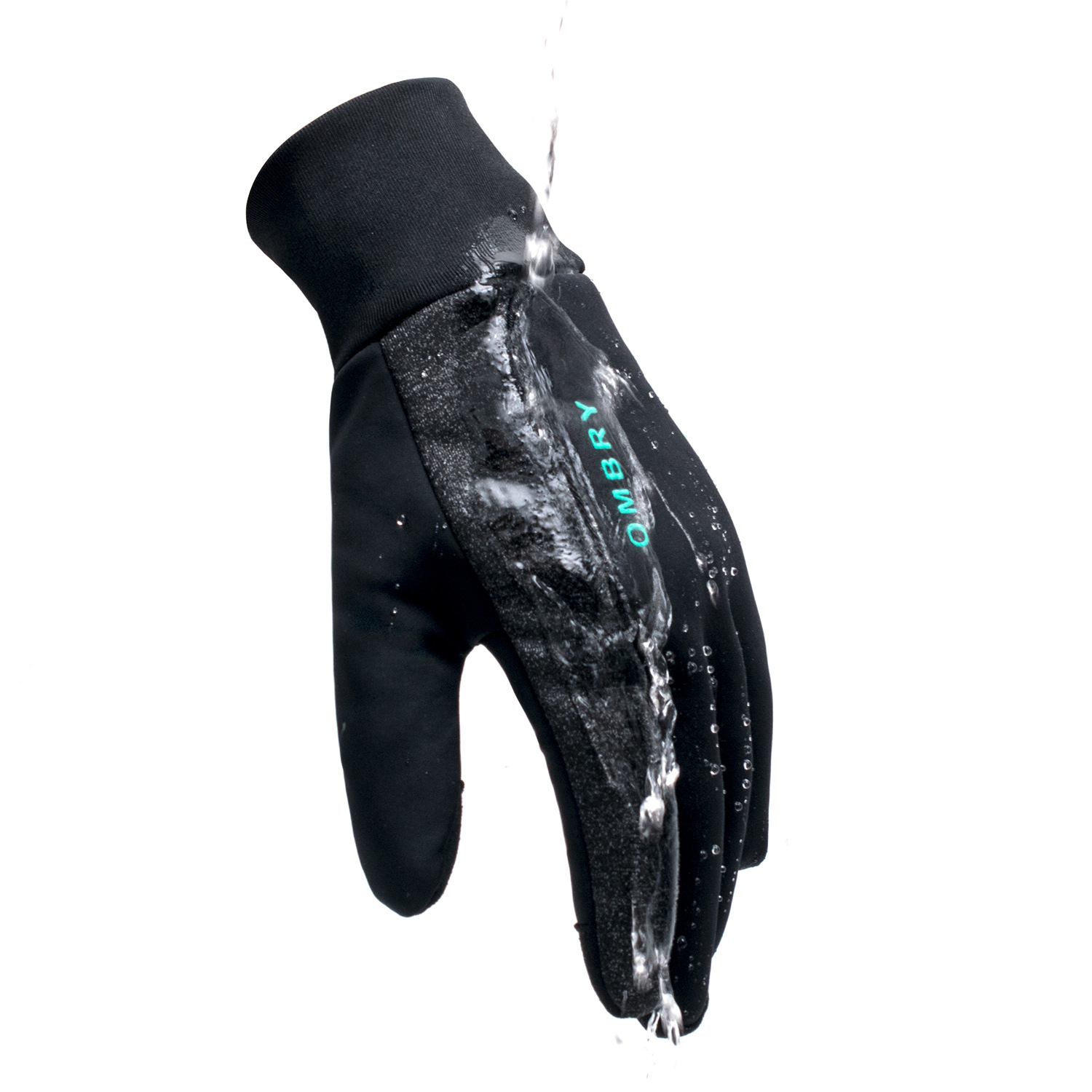 Transfronterizo fabricantes negro ciclismo al aire libre guantes térmicos a prueba de viento antideslizante guantes de bicicleta unisex carretera