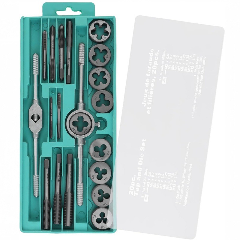Tap die traje herramientas de hardware mano tapping llave die Twist métrica tapping set Paquete de descuento